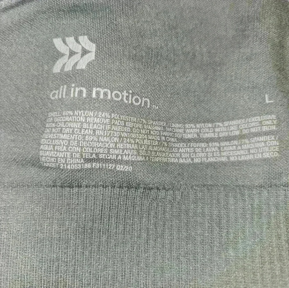 All In Motion Womans Sports Bra Size L - Picture 8 of 8
